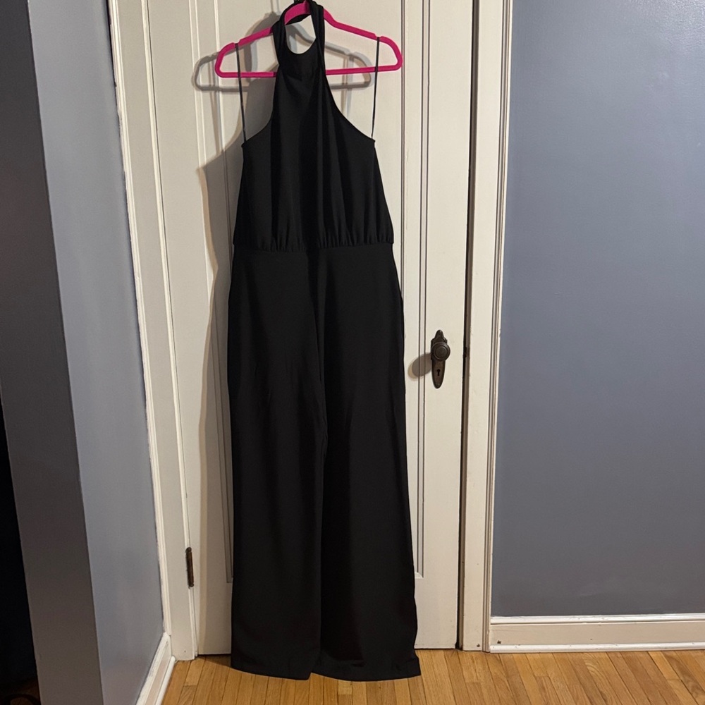 Lulu's Black Halter Jumpsuit